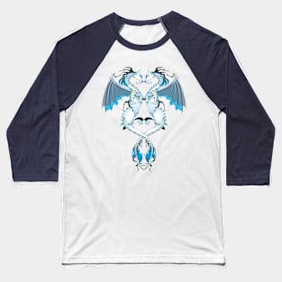 Azure Love Dragons Baseball T-Shirt